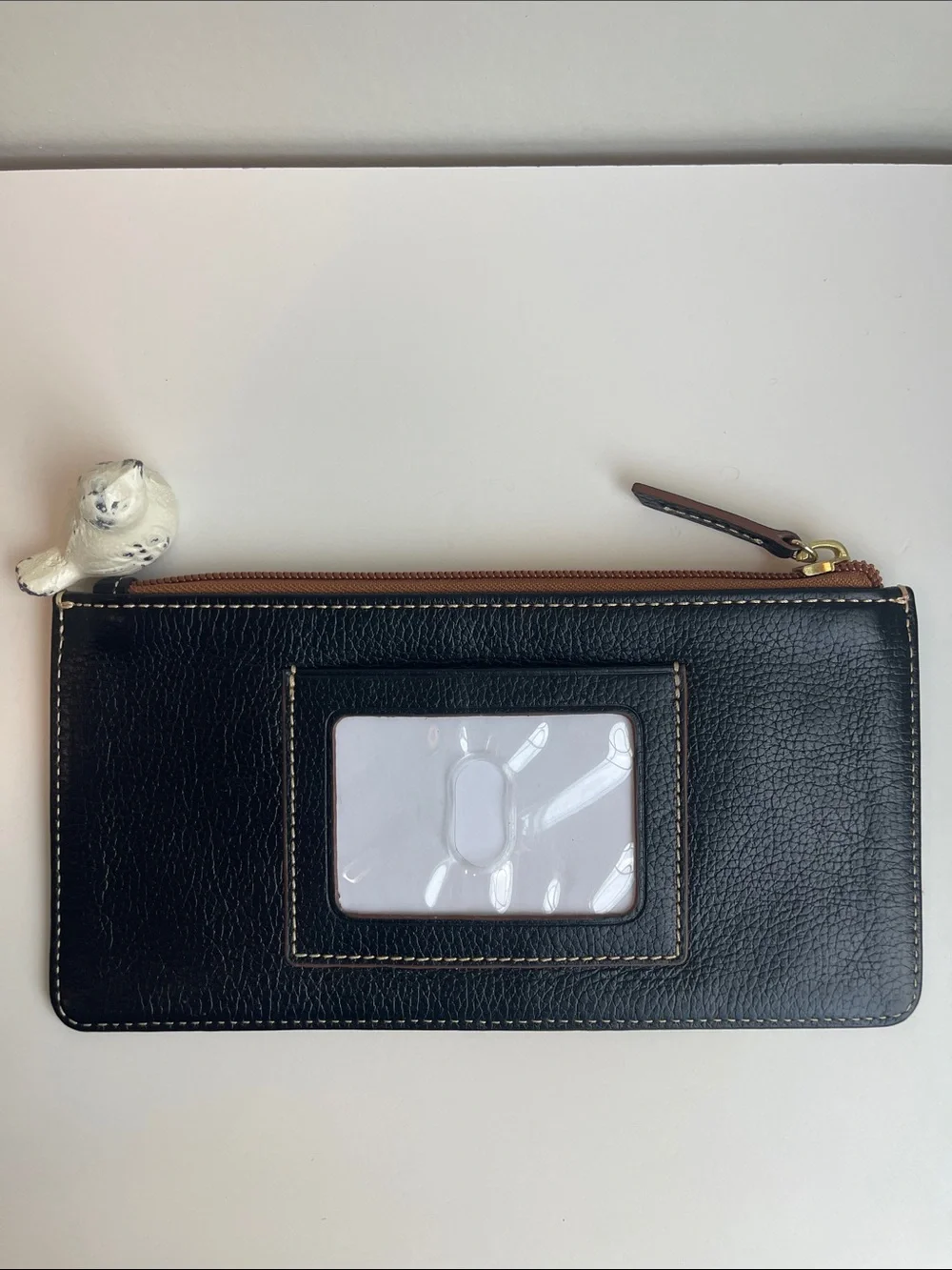 Dooney & Bourke Pebbled leather Slim Clutch